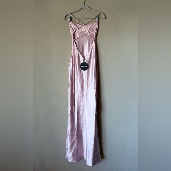 NWT Babyboo Malika Maxi Pink Dress Blush Size XS - Picture 6 of 8